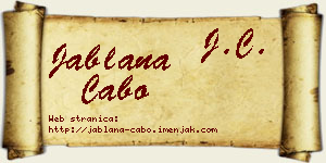 Jablana Cabo vizit kartica